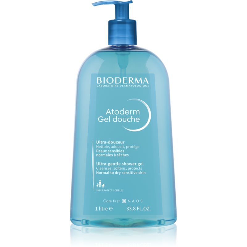Bioderma Atoderm Gel delikatny żel pod prysznic dla skóry suchej i wrażliwej 1000 ml
