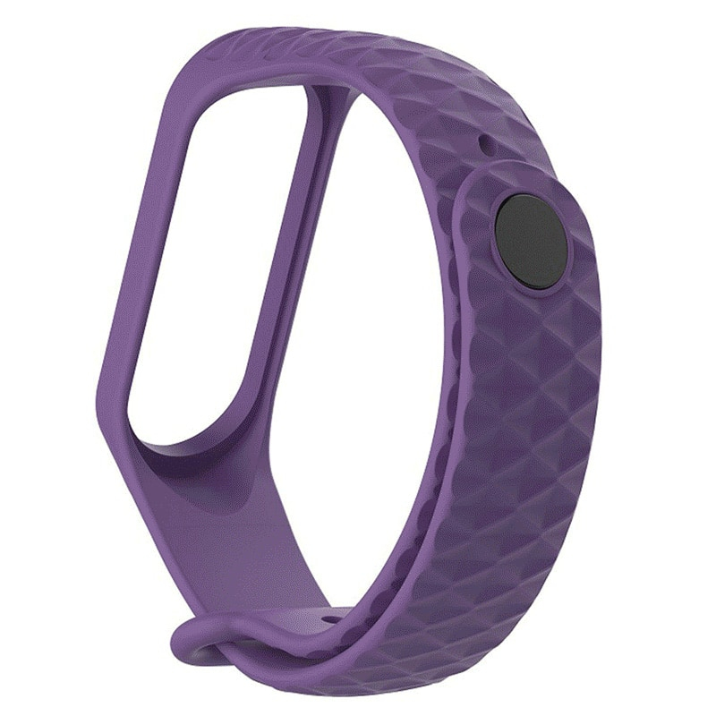 BStrap Silicone Diamond remienok na Xiaomi Mi Band 3/4, purple