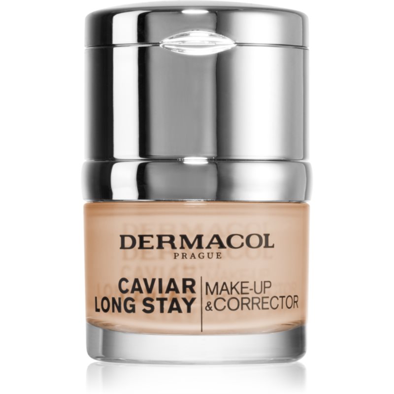 Dermacol Caviar Long Stay długotrwały podkład z wyciągiem z kawioru i korektor udoskonalający odcień 4 Tan 30 ml