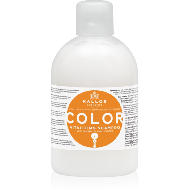 Kallos KJMN Professional Color szampon do włosów delikatnych i farbowanych 1000 ml