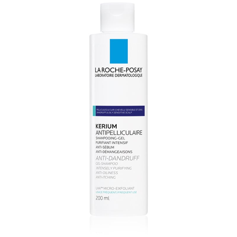 La Roche-Posay Kerium Anti-Dandruff szampon złuszczający przeciw tłustemu łupieżowi 200 ml