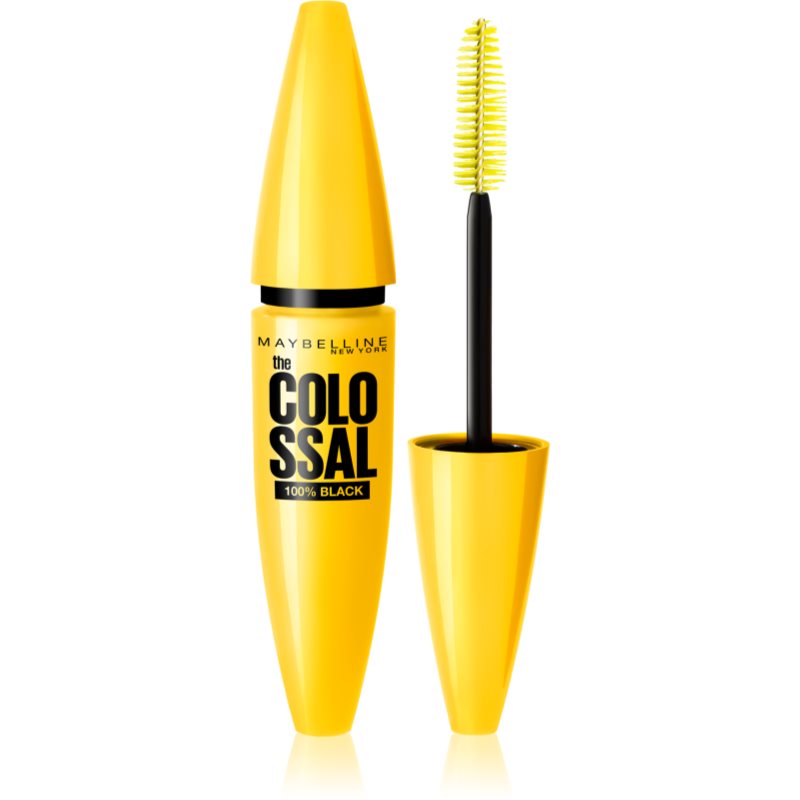 MAYBELLINE NEW YORK The Colossal 100% Black tusz do rzęs odcień Black 10.7 ml