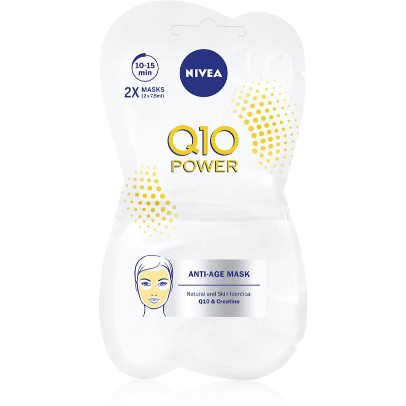 Nivea Q10 maseczka wygładzająca przeciw zmarszczkom 2x7.5 ml