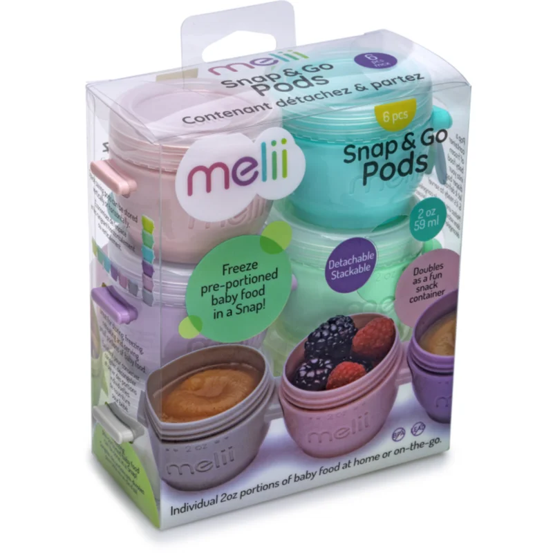 Melii Snap&Go pudełko śniadaniowe 6x59 ml