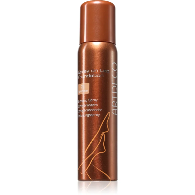 ARTDECO Spray on Leg Foundation spray samoopalający dla doskonałego wyglądu nóg odcień 70 Light/Medium 100 ml