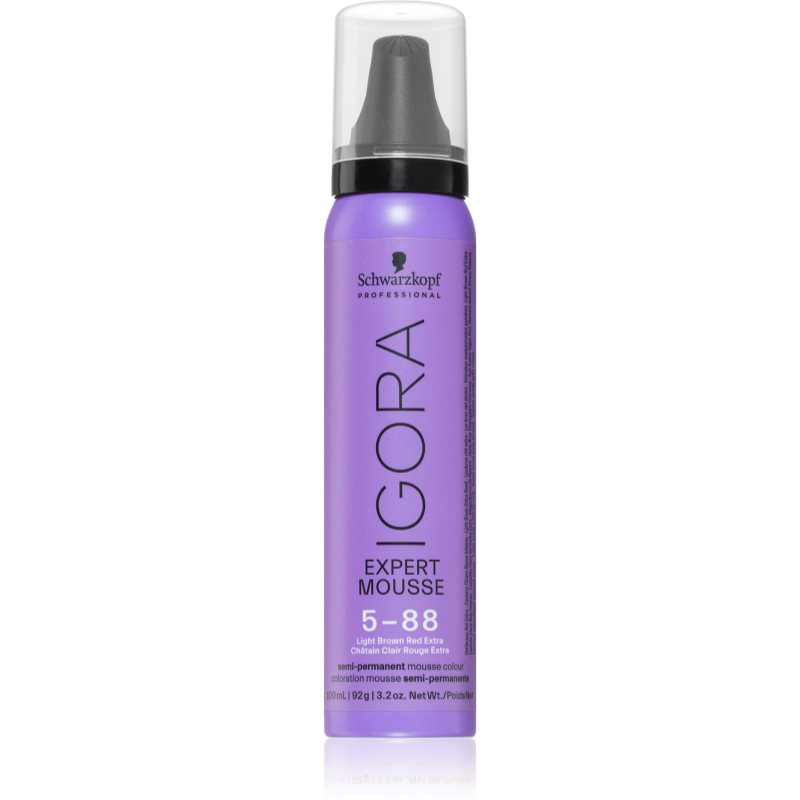 Schwarzkopf Professional IGORA Expert Mousse pianka koloryzująca do włosów odcień 5-88 Light Brown Red Extra 100 ml