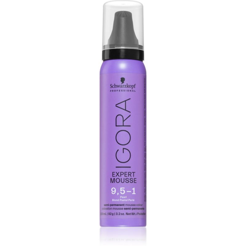 Schwarzkopf Professional IGORA Expert Mousse pianka koloryzująca do włosów odcień 9,5-1 Pearl 100 ml