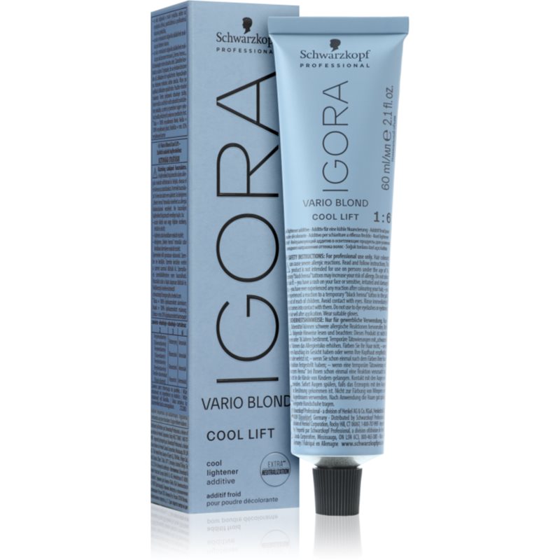 Schwarzkopf Professional IGORA Vario Blond Cool Lift dodatek rozjaśniający i tonizujący Cool Lift 60 ml