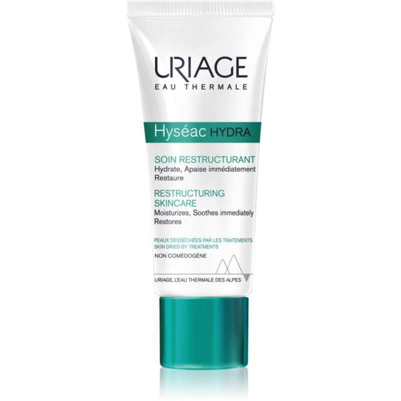 Uriage Hyséac Hydra Restructuring Skincare krem regenerujący i nawilżający do skóry wysuszonej i podrażnionej leczeniem trądziku 40 ml