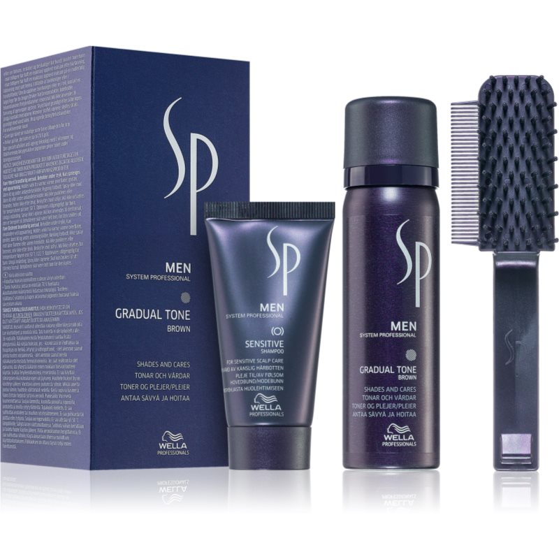 Wella Professionals SP Men zestaw do włosów siwych dla mężczyzn Brown