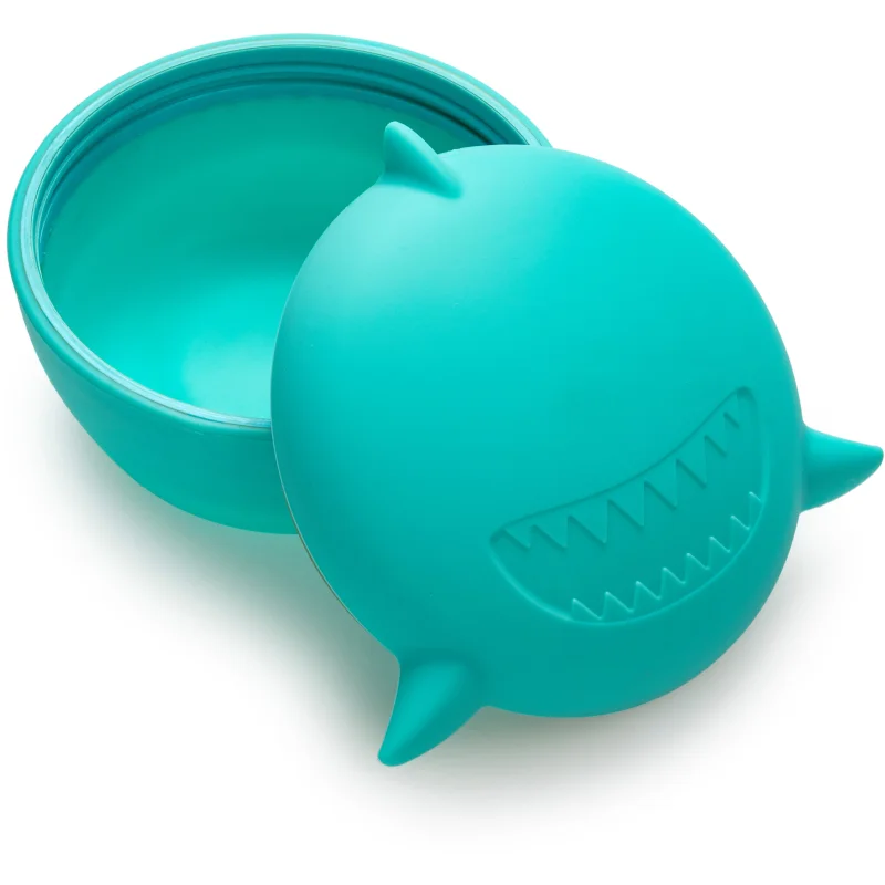 Melii Silicone Bowl with Lid pudełko śniadaniowe Shark 350 ml